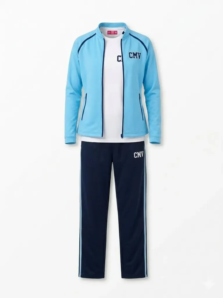 Conjunto Pants Deportes Primaria con Jersey CMV (XXS ( 5-6 años ))